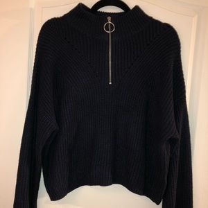 Wool crop top sweater H&M